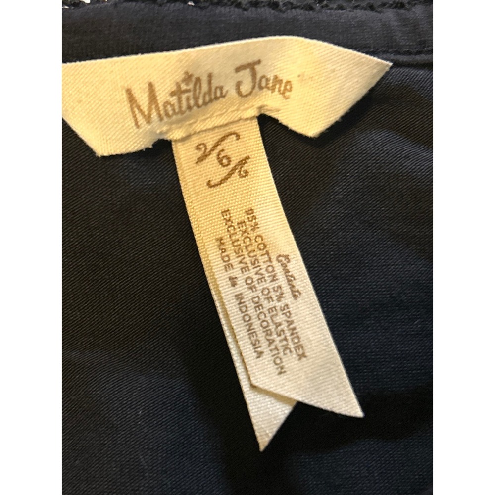 Girls Matilda Jane Long Sleeve Lap Dress in Black Size 6 - Picture 5 of 6